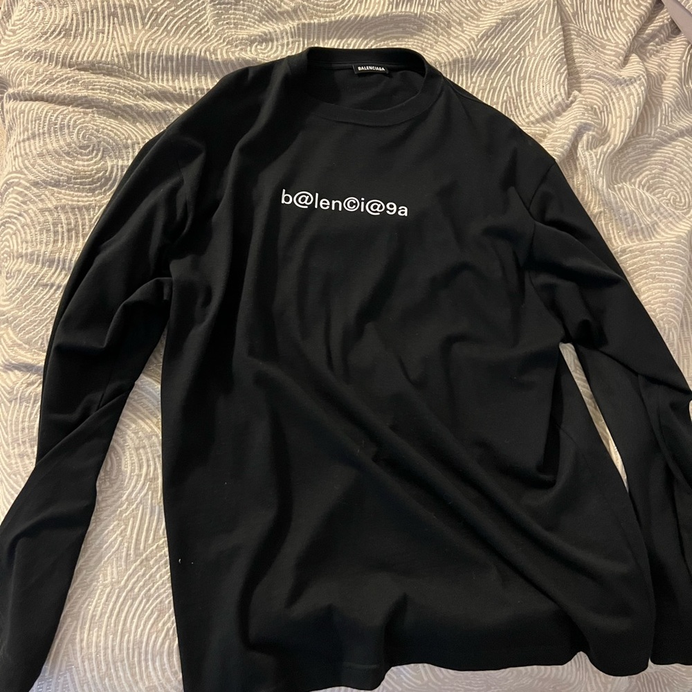 Balenciaga Oversized Long Sleeve T-Shirt